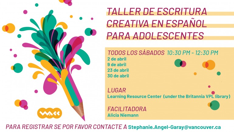 Taller de escritura creativa para adolescentes [in Spanish]