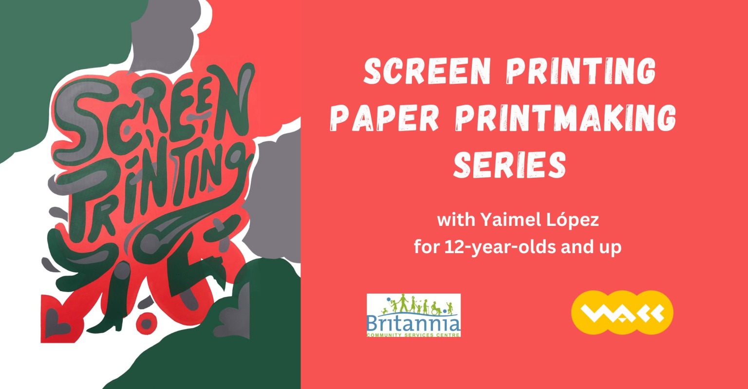 Screen Printing Paper Printmaking Series with Yaimel López VLACC